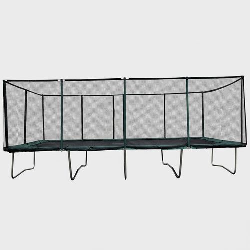 Outdoor trampoline 10x23 with net enclosure for kids and adults